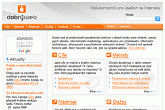 Dobrý Web – titulní stránka