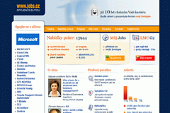 Jobs.cz – titulní stránka