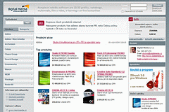Digital Media Shop – titulní stránka
