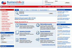 BusinessInfo.cz – titulní stránka