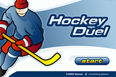 Hockey Duel – úvodní obrazovka