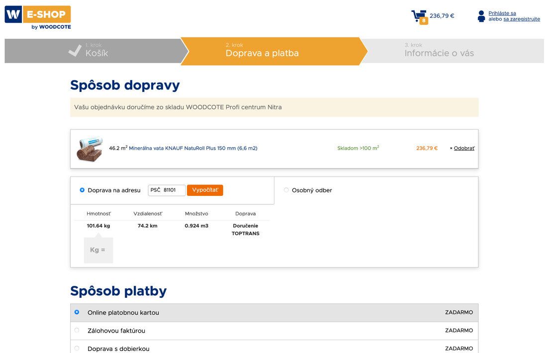 Náhled Woodcote eshop