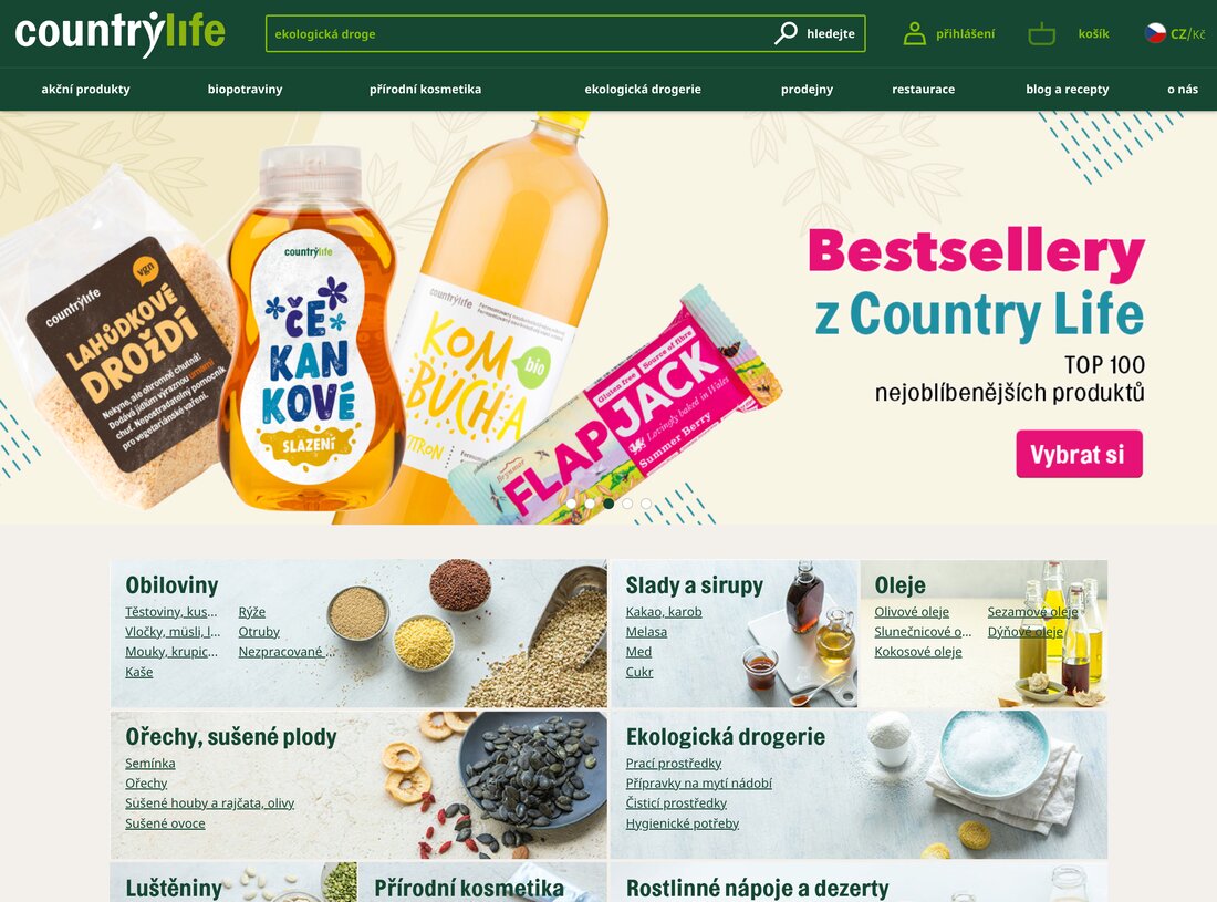 Náhled COUNTRY LIFE na počítači