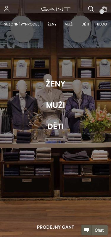 Náhled GANT na mobilu