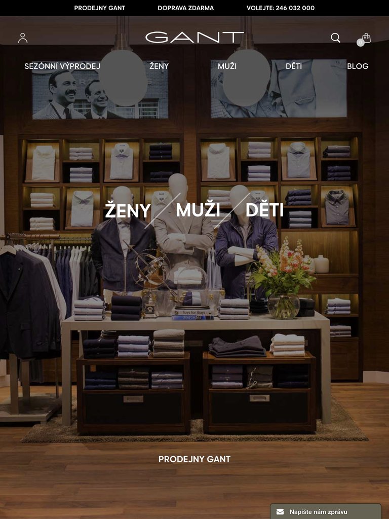 Náhled GANT na tabletu