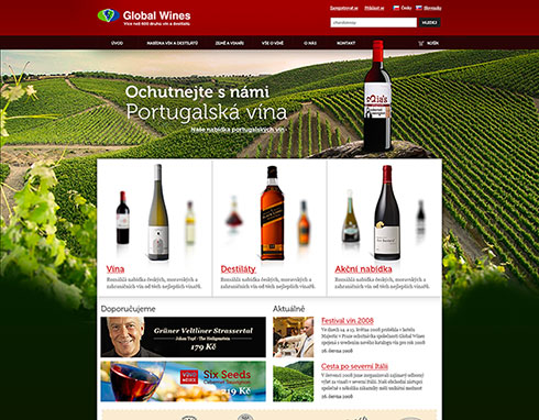 Startuje spolupráce s NAY Elektrodom, pro které děláme frontend e-shopů NAY.sk a Shoppie.sk. Zároveň spouštíme e-shop Global Wines.