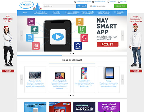 Pro NAY už neděláme jen frontend, ale celý web. Navíc NAY kupuje Electro World, který také přechází pod nás. Zároveň spouštíme nový e-shop Benu.cz.