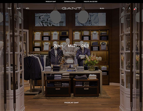 Spustili jsme nový e-shop GANT.cz a GANT.sk.