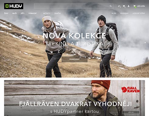 Spustili jsme vymazlený e-shop Hudy.cz, plný nových postupů a technologických novinek. Teď už víme, kde budeme nakupovat outdoor.