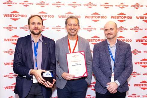 Další redesign webu Megapixel.cz přinesl další výhru ve WebTop100: 1. místo v kategorii ecommerce projekt.